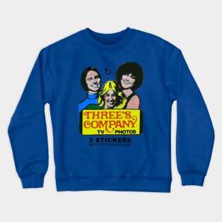 Three's Company Stickers 70s Crewneck Sweatshirt